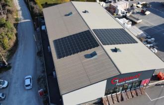 Centrale photovoltaïque 36kWc sur la toiture du Gédimat de Serres (05)