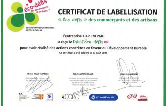 Label Eco-défis OR
