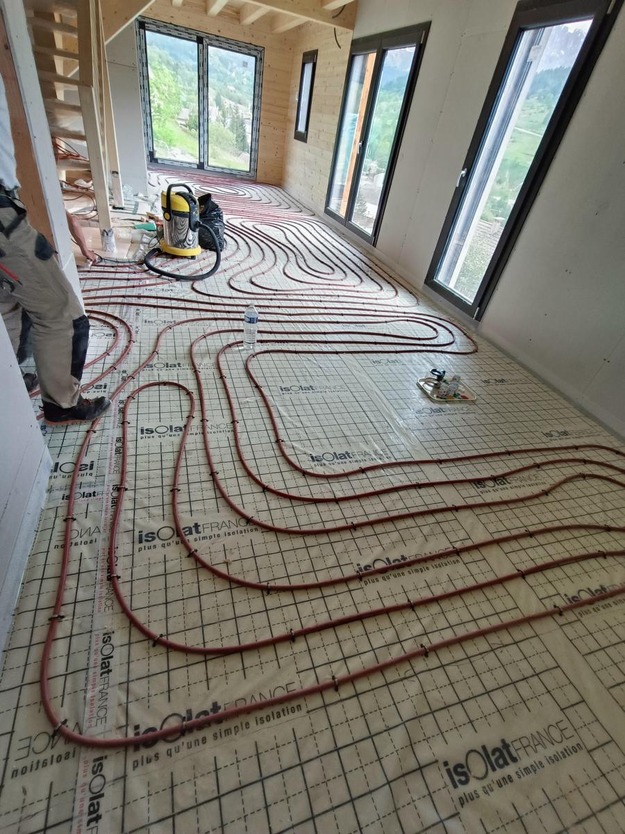 Pompe à chaleur air / eau en construction neuve