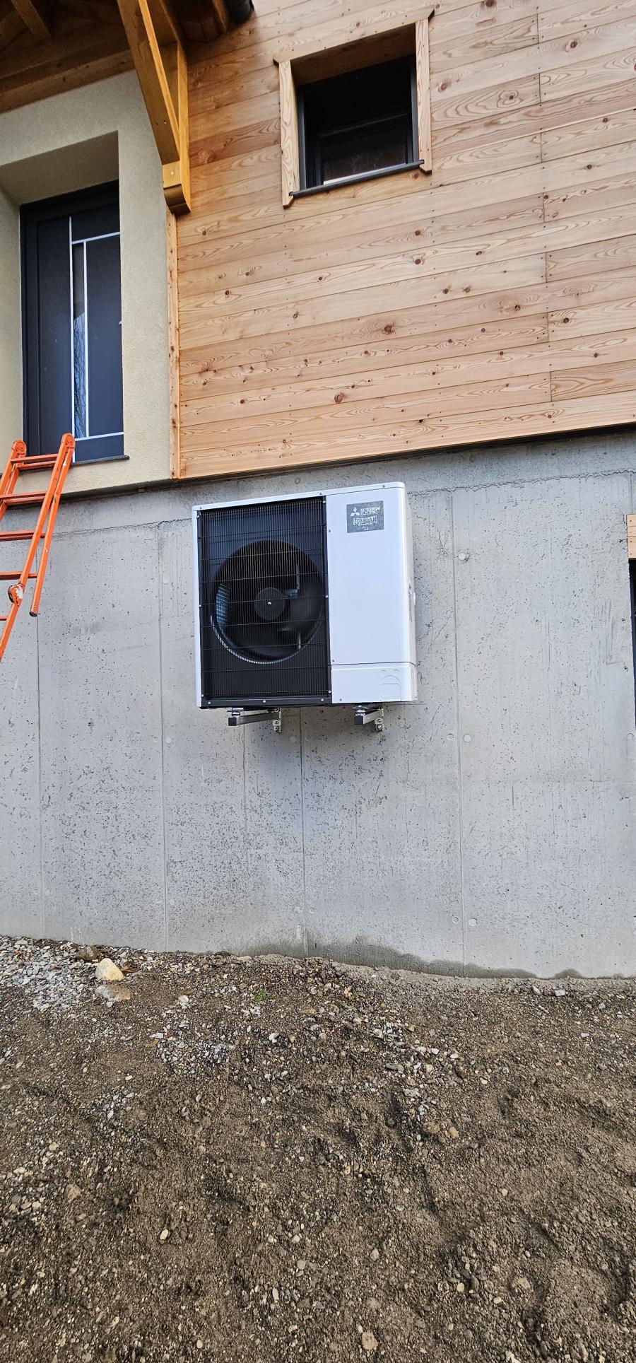 Pompe à chaleur air / eau en construction neuve